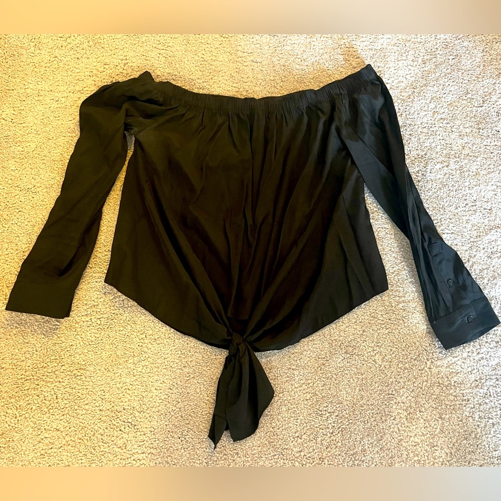 Express Off Shoulder Black Top size Medium